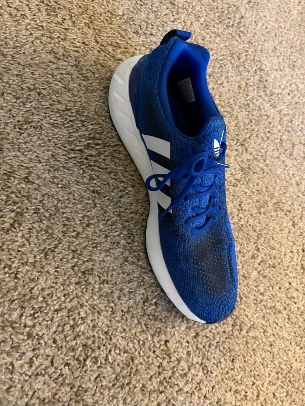 adidas Royal Blue Athletic Sneakers with White Accents